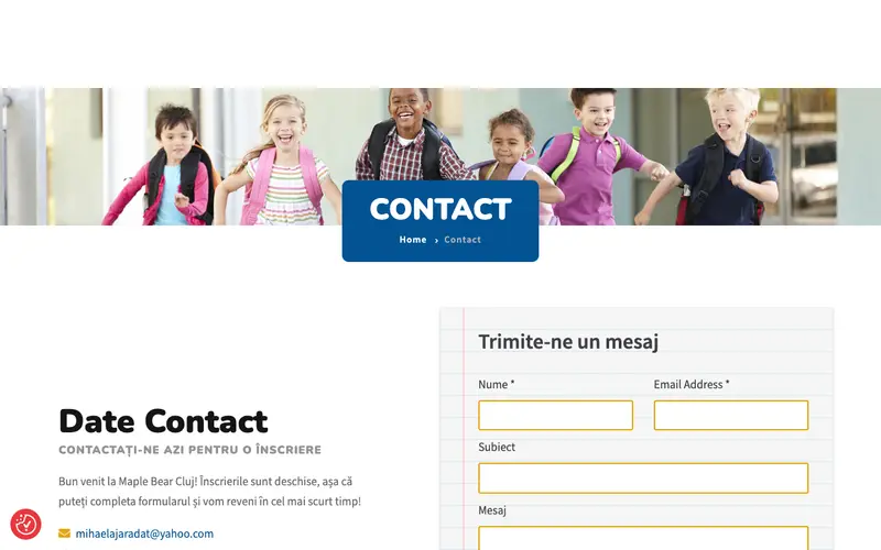 Pagina principală a site-ului Grădinița „Paradisul Prichindeilor” II