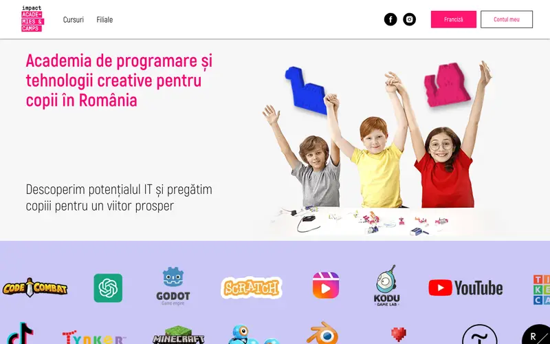 Pagina principală a site-ului Impact A&C