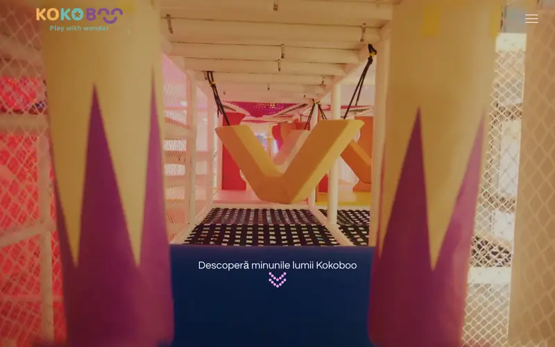 Pagina principală a site-ului KokoBoo