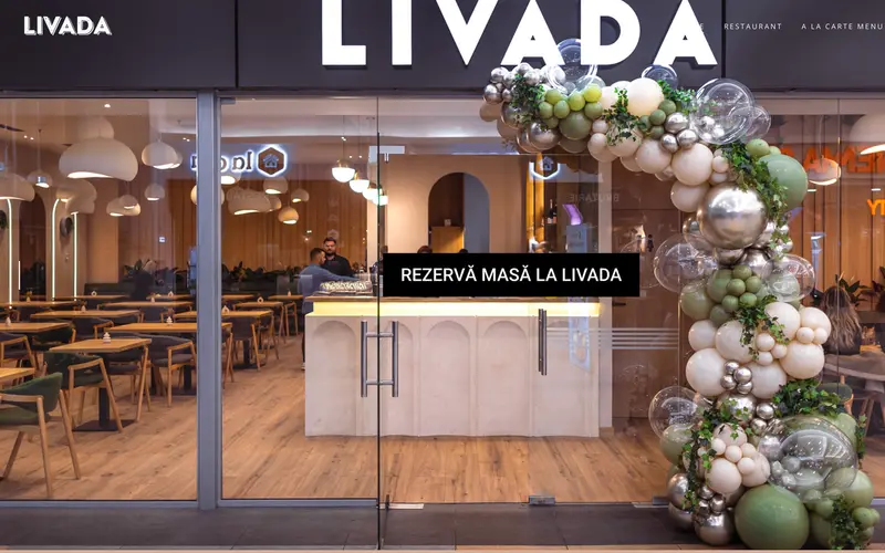 Pagina principală a site-ului Restaurant Livada