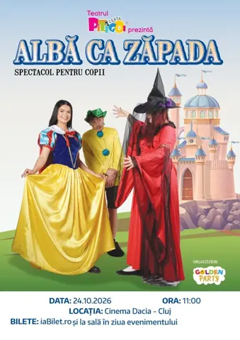 Afișul evenimentului „Alba ca Zapada”